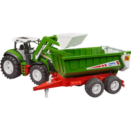 Bruder front loader tractor with trailer