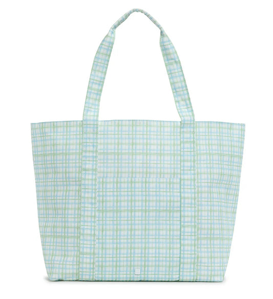 JUMBO TOTE - X-LARGE TOTE CLASSIC PLAID GREEN