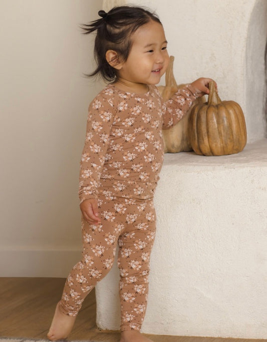 BAMBOO PAJAMA SET FALL FLORAL
