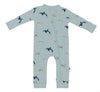 Kyte Baby Zippered Romper in Coastline