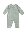 EVERGREEN GINGHAM BABY PAJAMA ROMPER