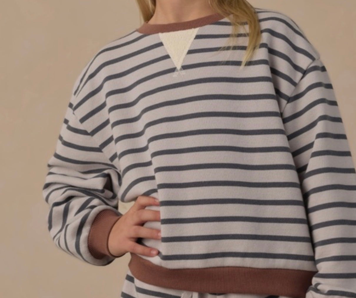 LEGEND SWEATSHIRT MIDNIGHT STRIPE