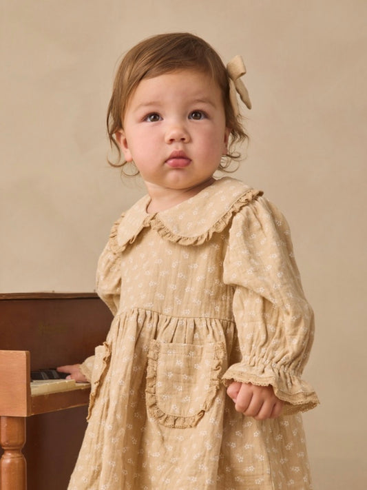 MARISOL DRESS BUTTERSCOTCH FLORAL