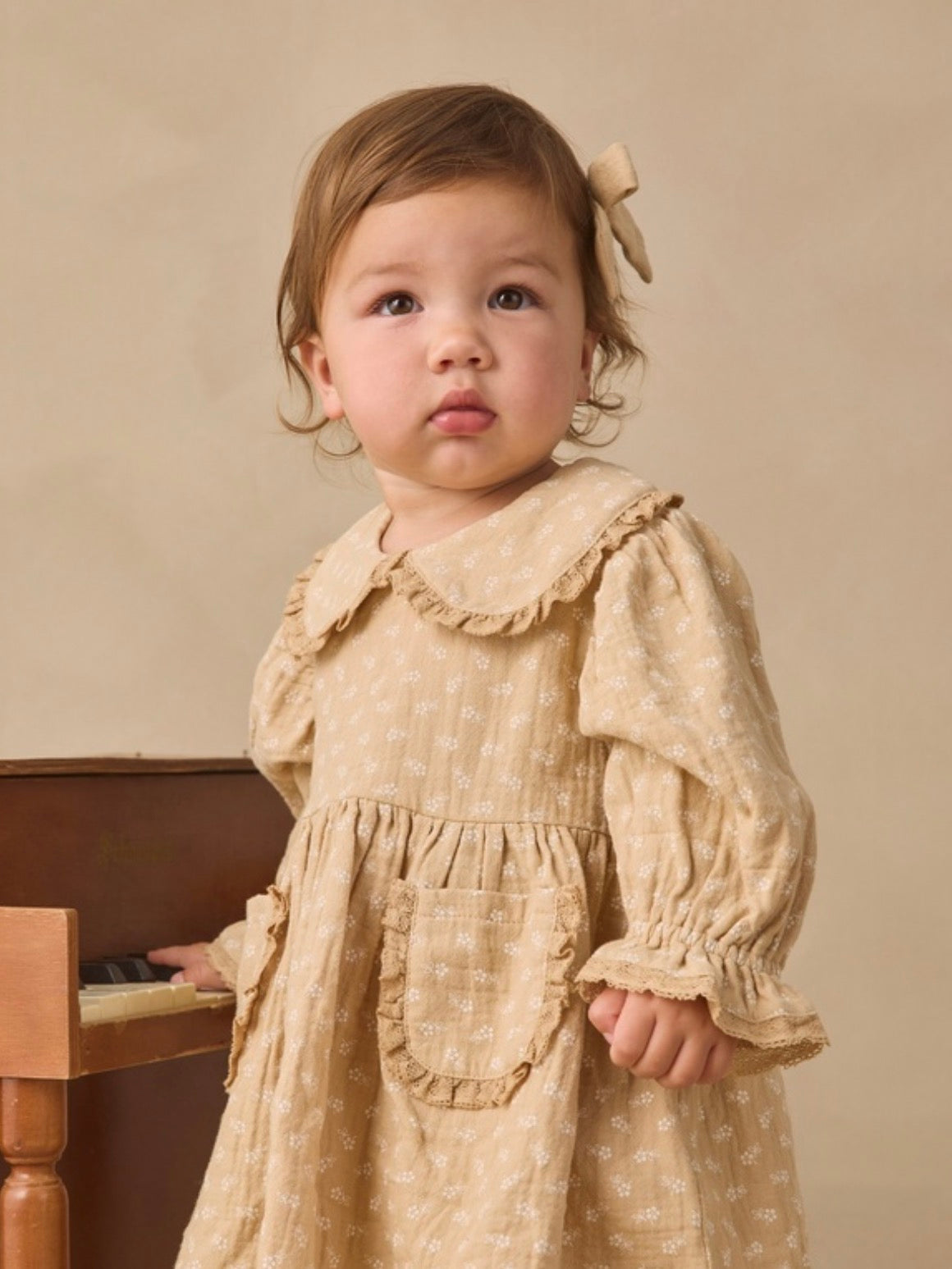 MARISOL DRESS BUTTERSCOTCH FLORAL