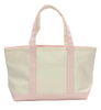 MEDIUM TOTE - COATED CANVAS GINGHAM TAFFY TRIM