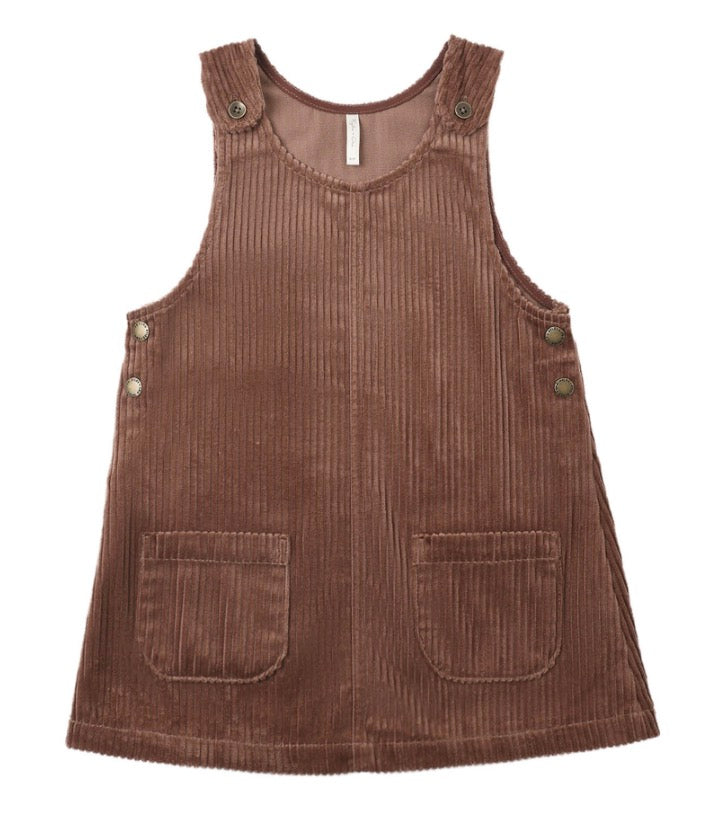 ODETTE OVERALL DRESS MULBERRY