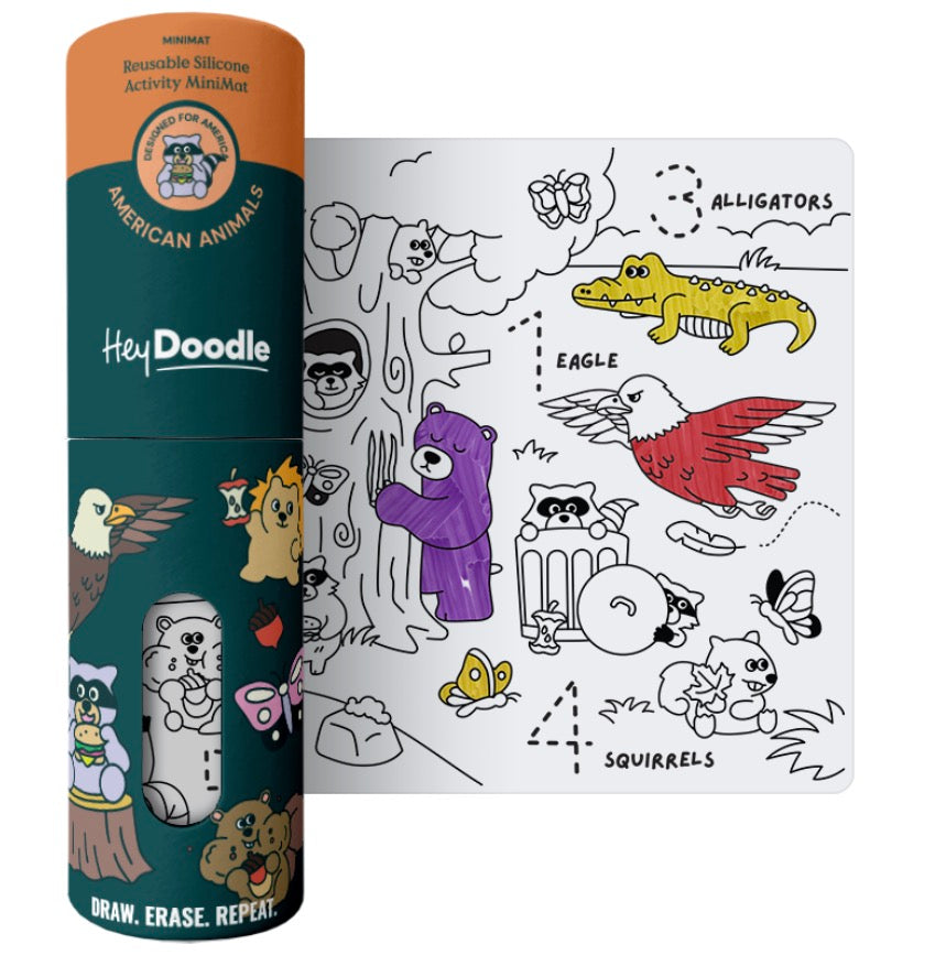 MINI AMERICAN ANIMALS-123 American animals Mini Mat