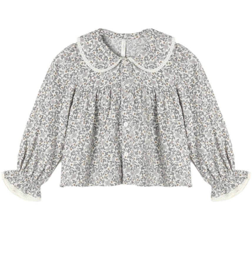 KAT BLOUSE SLATE FLORAL