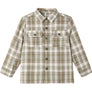 POCKETED CORDUROY SHIRT OLIVE DOBBY PLAID