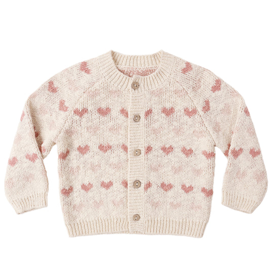KNIT CARDIGAN ||HEARTS