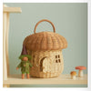 Rattan Mushroom Basket - Natural