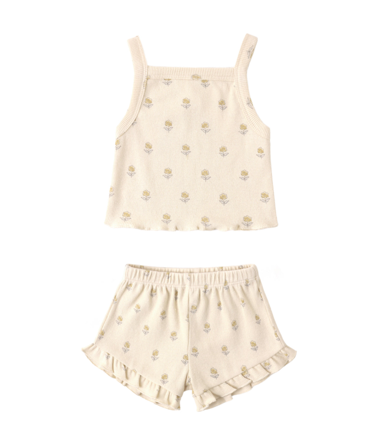 EVIE TANK + SHORTIE SET BUTTERCUP
