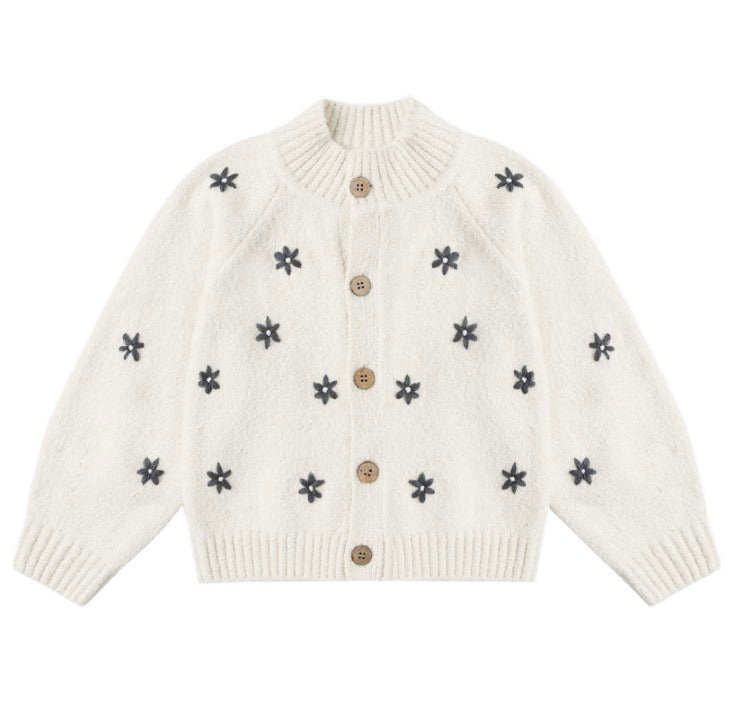 TULIP CARDIGAN MIDNIGHT DAISY
