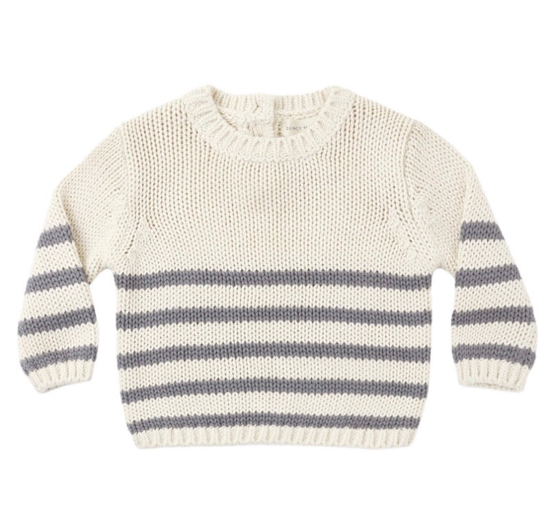 REX SWEATER SLATE STRIPE