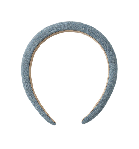PADDED HEADBAND WASHED BLUE