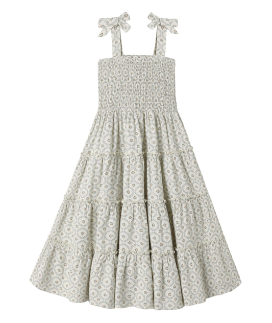 TAYLOR DRESS GREEN FLEUR
