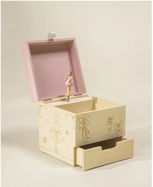 Wooden Musical Souvenir Box - Ballerina