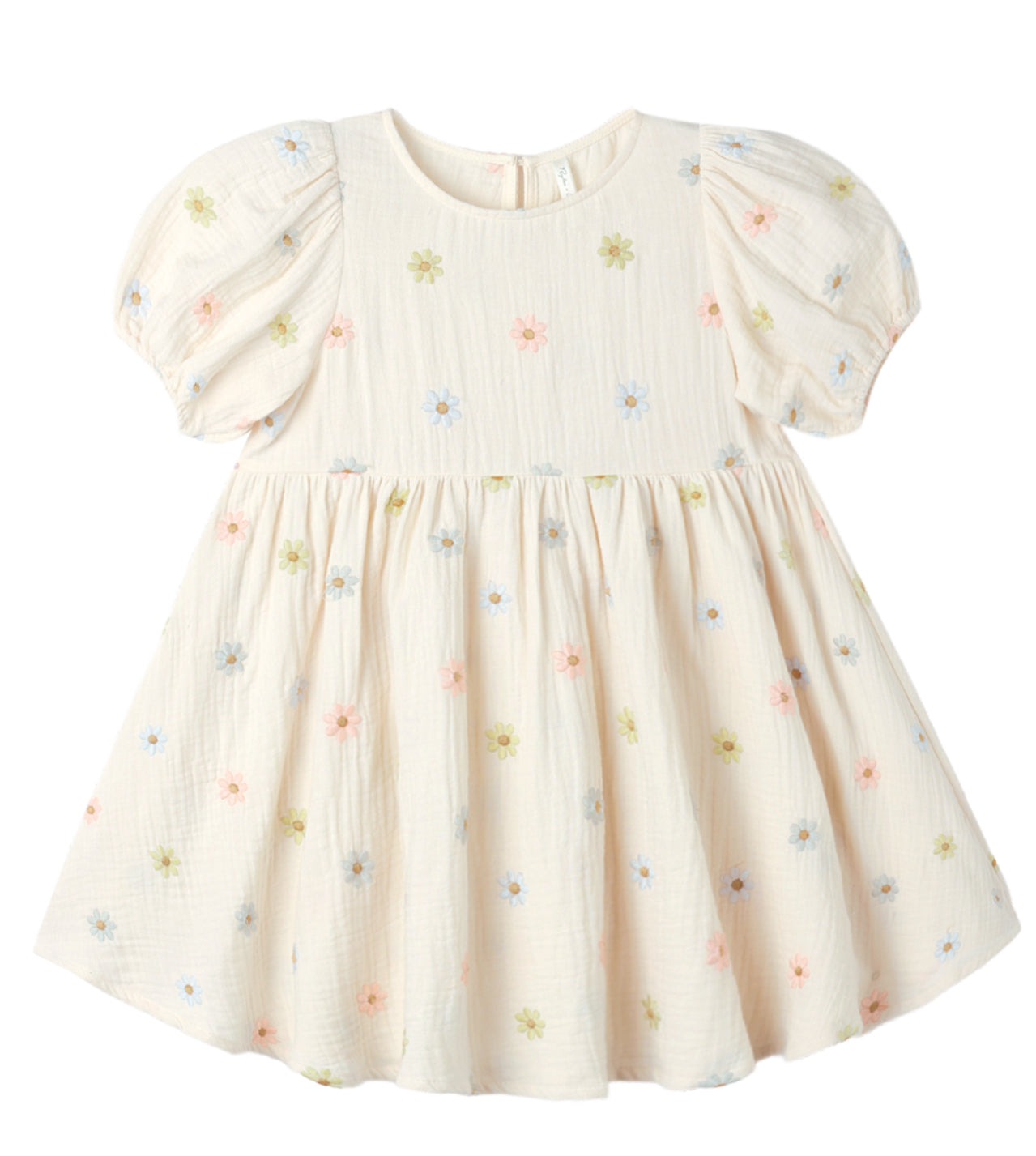 MARLEY DRESS EMBROIDERED DAISIES