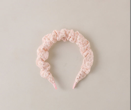 GATHERED HEADBAND COTTON CANDY