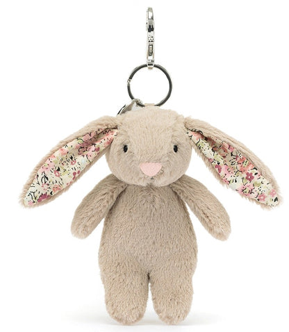 Blossom Beige Bunny Bag Charm