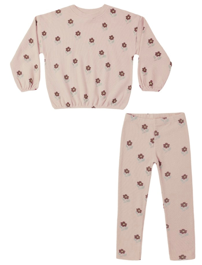 SPONGEY KNIT SET PETAL DAISY