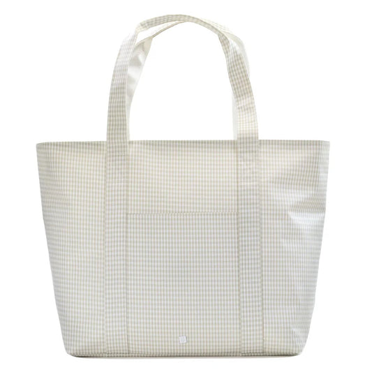 JUMBO TOTE - X-LARGE TOTE GINGHAM PEARL GREY