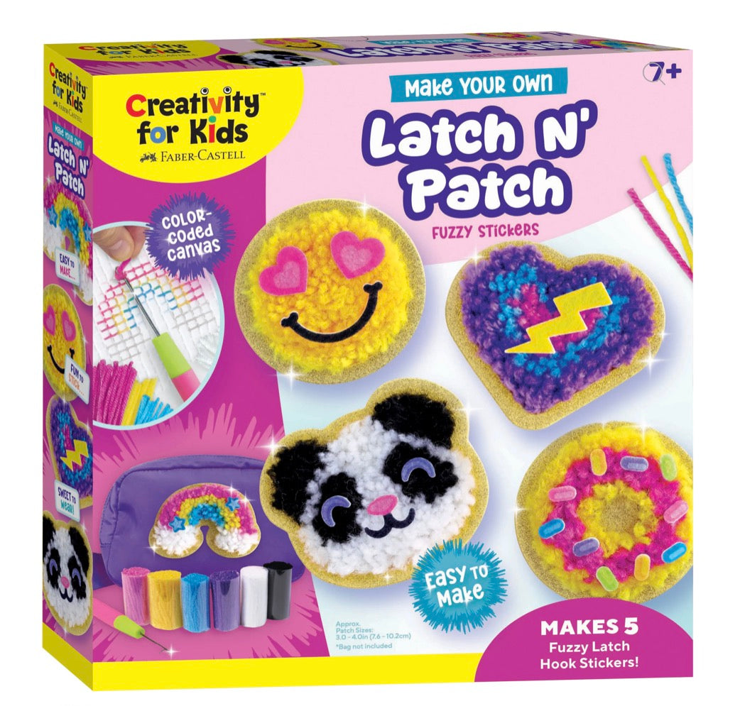Make Your Own Latch N' Patch Fuzzy Stickers