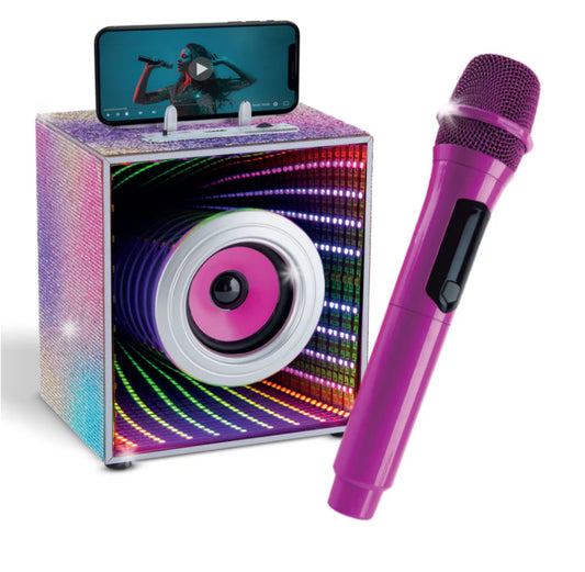 Pop Star Karaoke Infinity Speaker & Wireless Microphone Set