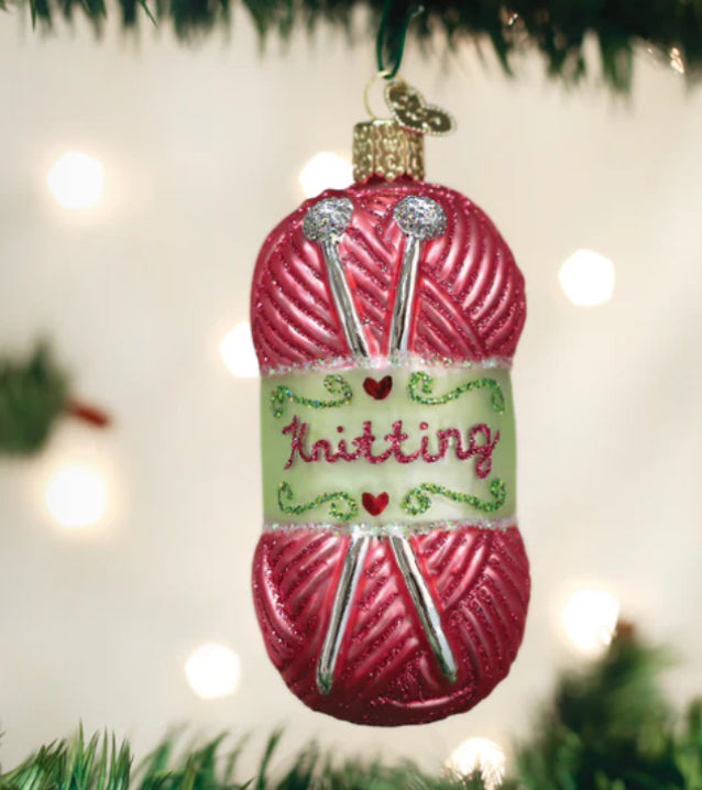 Knitting Yarn Ornament