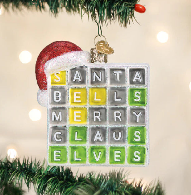 Merry Words Ornament