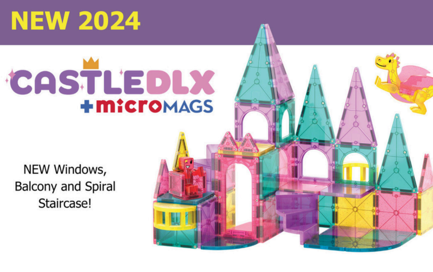 Magna-Tiles Castle DLX 48-Piece Set