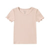 RIBBED BASIC TEE BLUSH