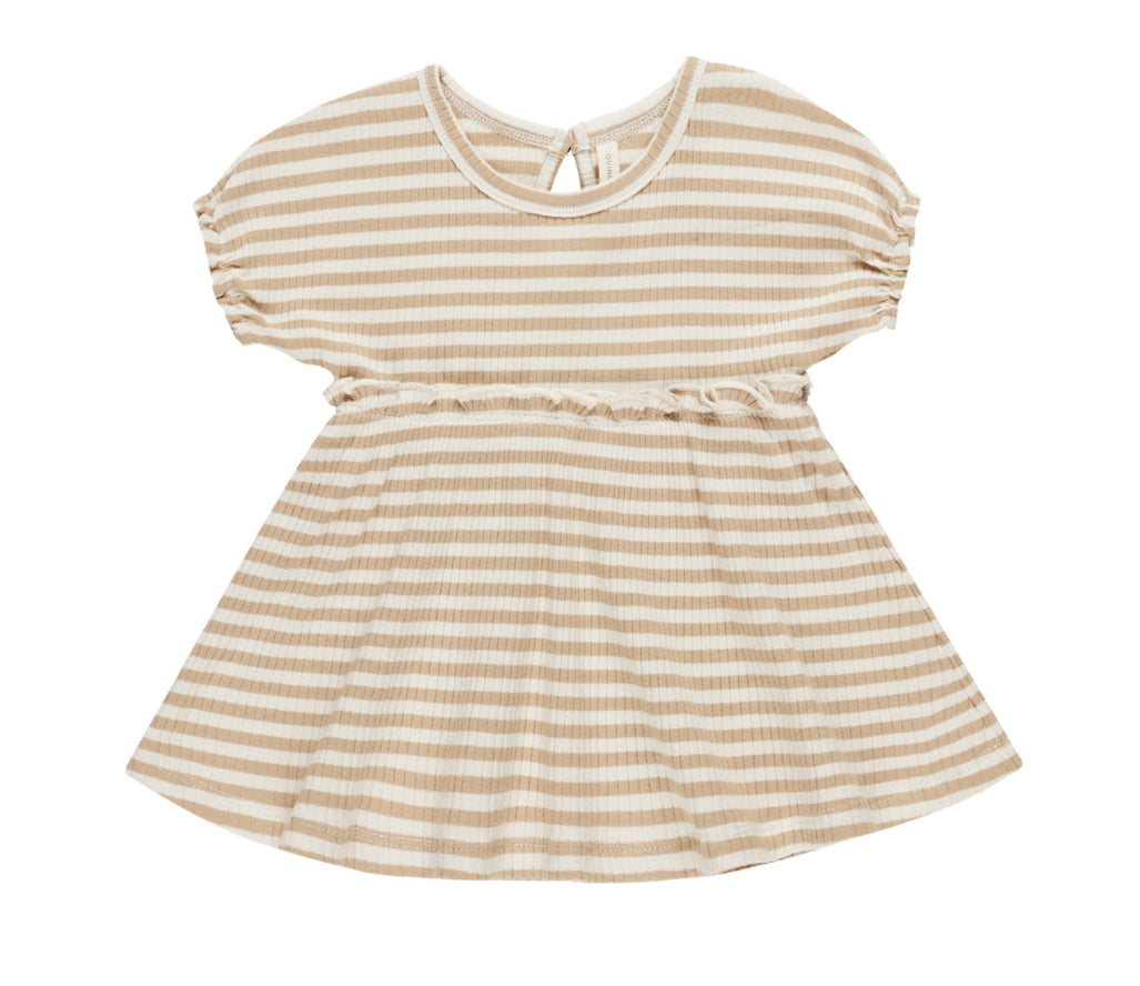 ANNIE DRESS || LATTE STRIPE