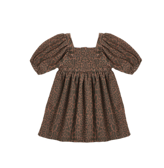 LEOPARD GRETTA BABYDOLL DRESS