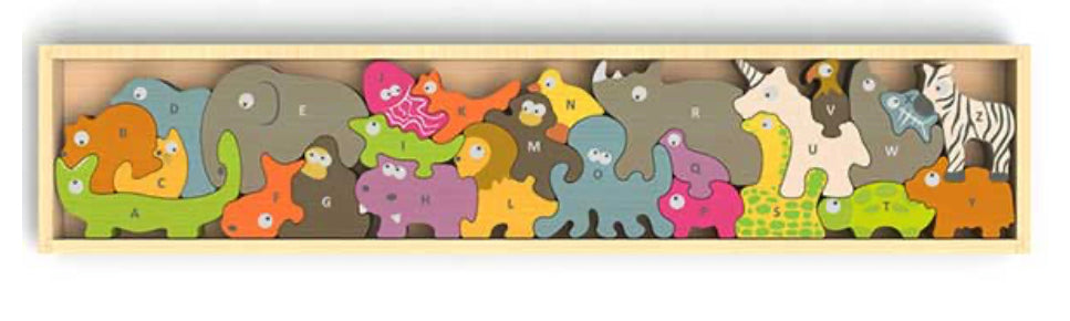ANIMAL PARADE A TO Z PUZZLE & PLAYSET
