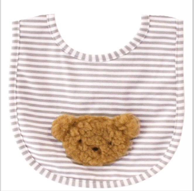 Sherpa Bear Bib Caramel