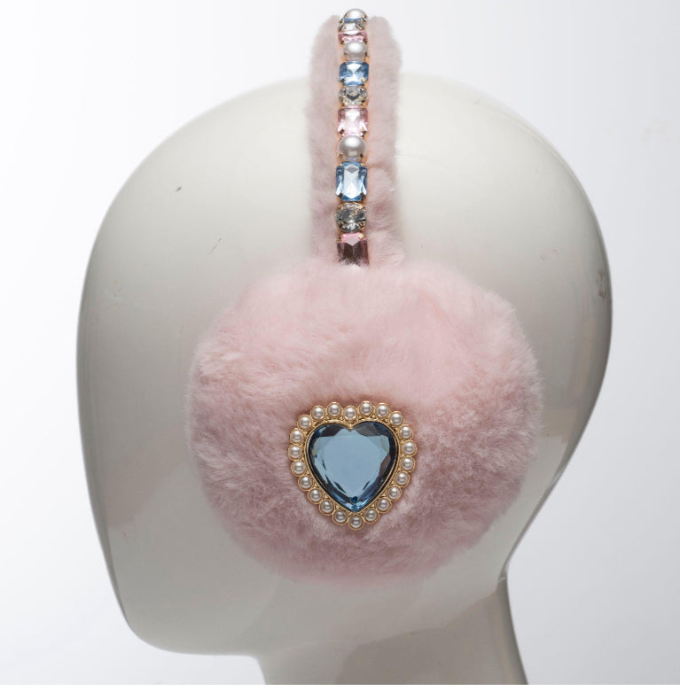 COTTON CANDY JEWELED EAR MUFFS