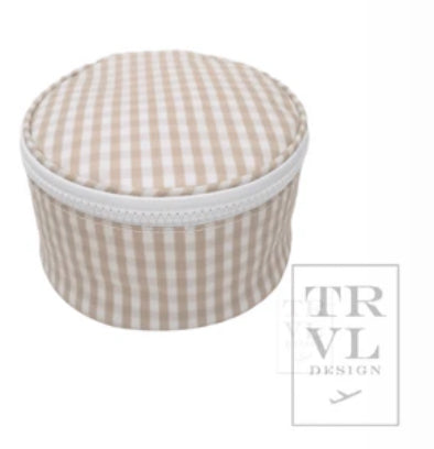 ROUNDUP JEWEL CASE - GINGHAM KHAKI