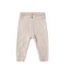 HEATHERED OATMEAL RIB KNIT PEPLUM TOP + LEGGING ||