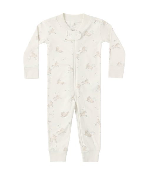 ZIP LONGSLEEVE SLEEPER UNICORNS