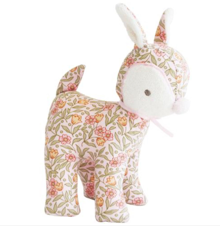 Baby Deer Rattle Blossom Lily Pink