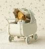Pram with baby mouse - Mint