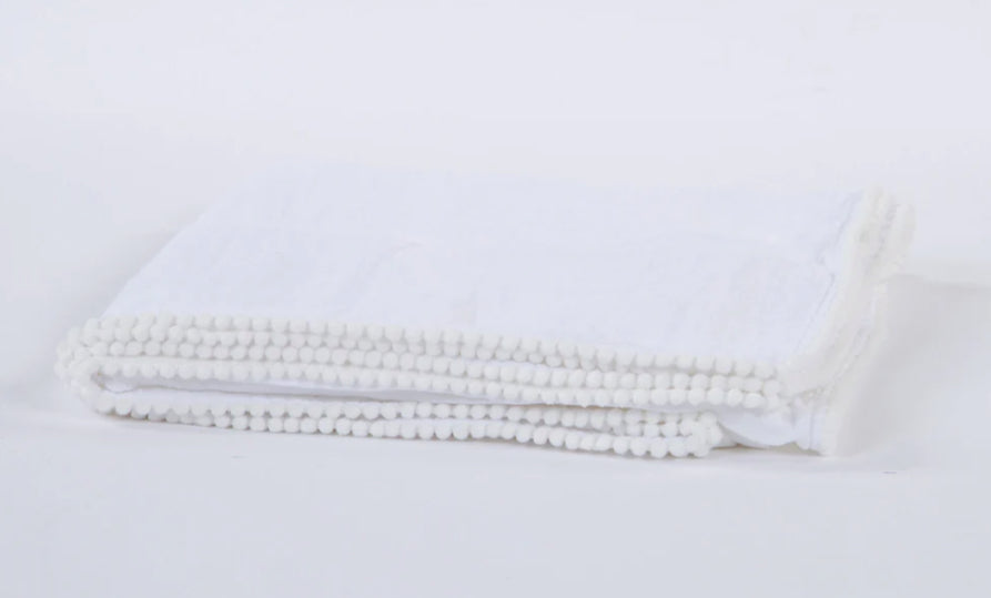 Monogram Ready Cotton Muslin Swaddle Blanket