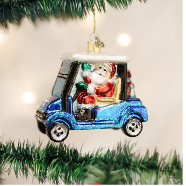 Golf Cart Santa