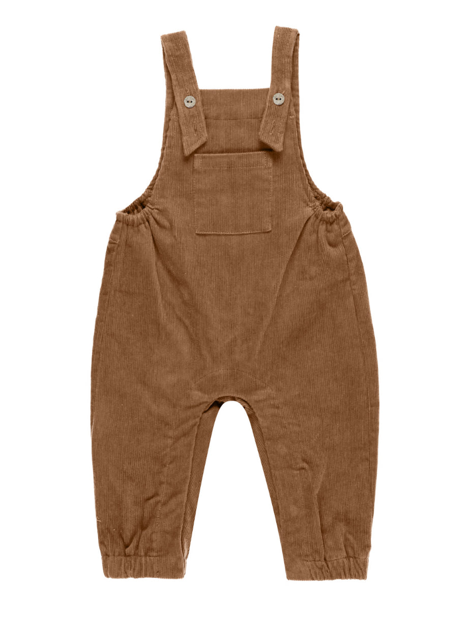 CORDUROY BABY OVERALLS || CINNAMON