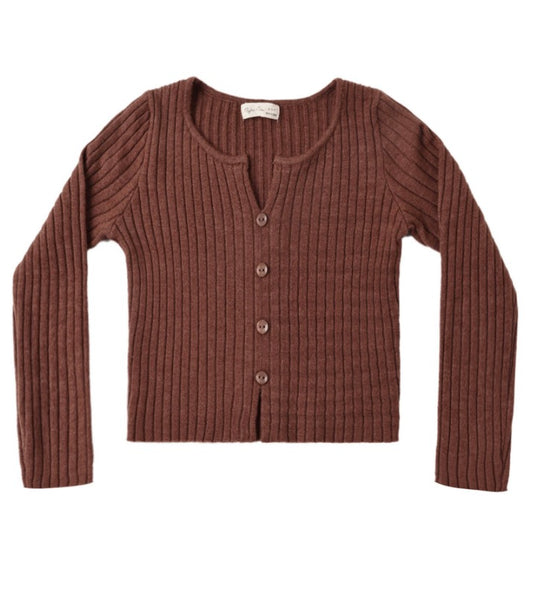LONG SLEEVE KNIT TEE MULBERRY