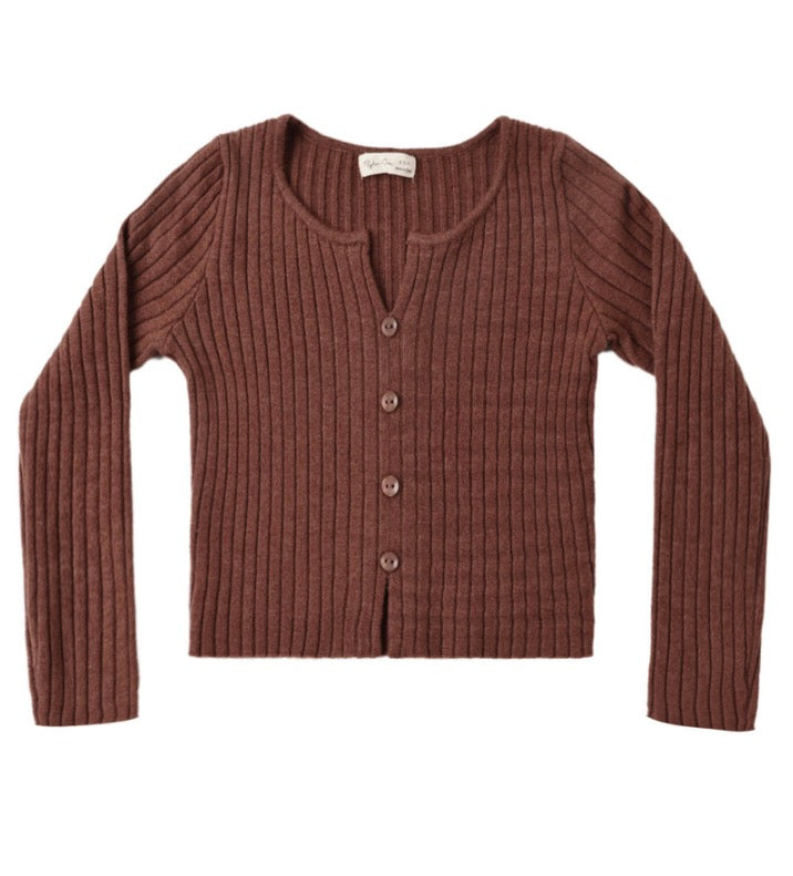 LONG SLEEVE KNIT TEE MULBERRY