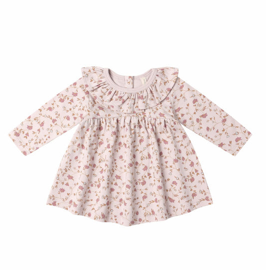 GARDEN RUFFLE COLLAR JERSEY DRESS ||