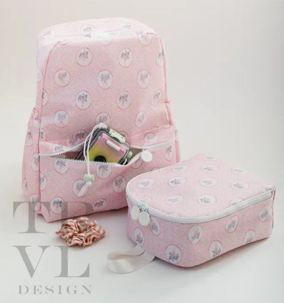 BACKPACKER - BACKPACK FLORAL MEDALLION PINK