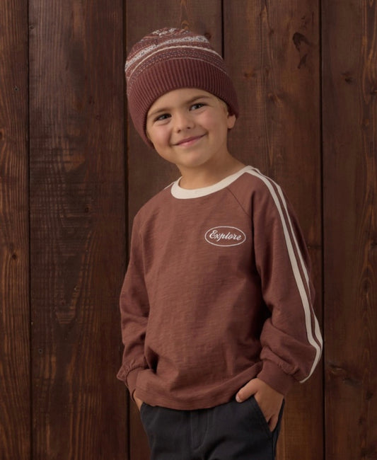RELAXED LONG SLEEVE TEE EXPLORE